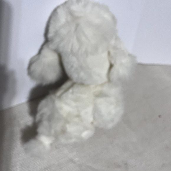 White Poodle Puppy Dog Plush Arts Toys Vintage 1990 Korea stuffed animal 10" - Picture 3 of 5
